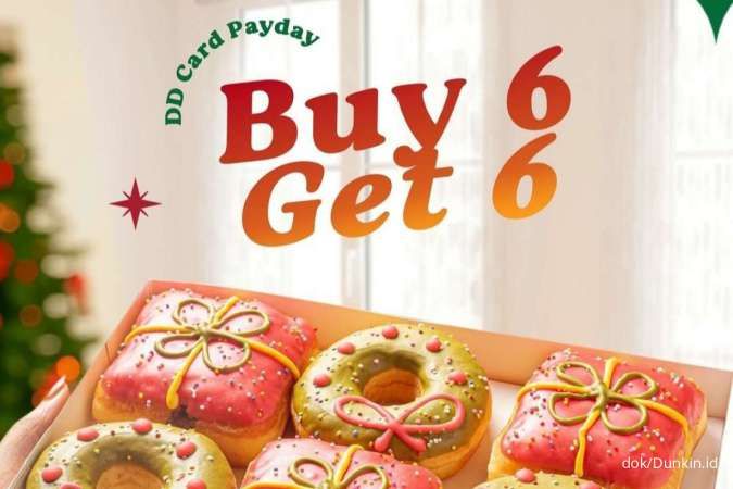 Promo Dunkin Akhir Tahun 29-31 Desember 2023, Beli 6 Gratis 6 Donat Rp 76.000