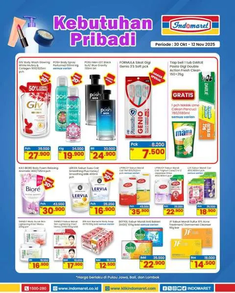 Promo Indomaret Super Hemat Periode 30 Oktober-12 November 2025