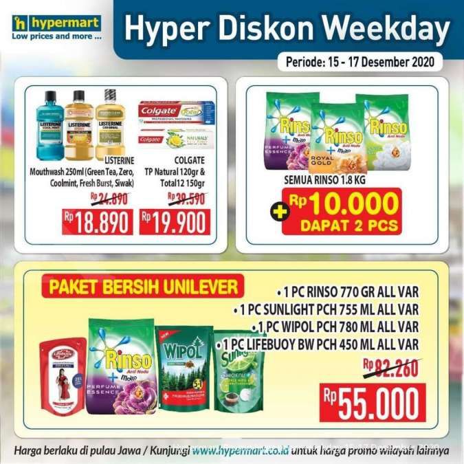 Promo Hypermart weekday 15-17 Desember 2020 