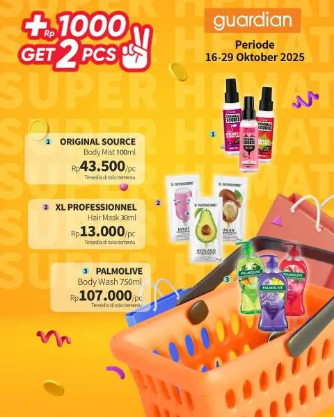 Promo Guardian Super Hemat Periode 16-29 Oktober 2025