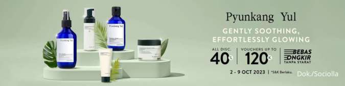 Promo Skincare Korea Pyunkang Yul Terbaru di Sociolla, Diskon 40% s/d 9 Oktober 2023