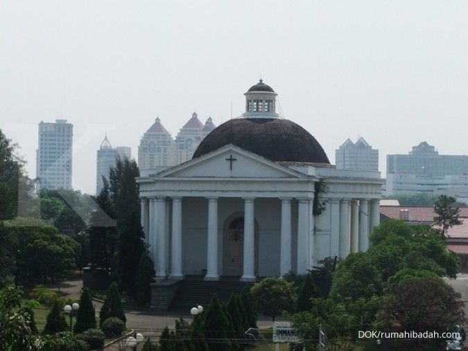 Ada ibadah Jumat Agung di Gereja Immanuel Jakarta, sebagian jalan ini ditutup 