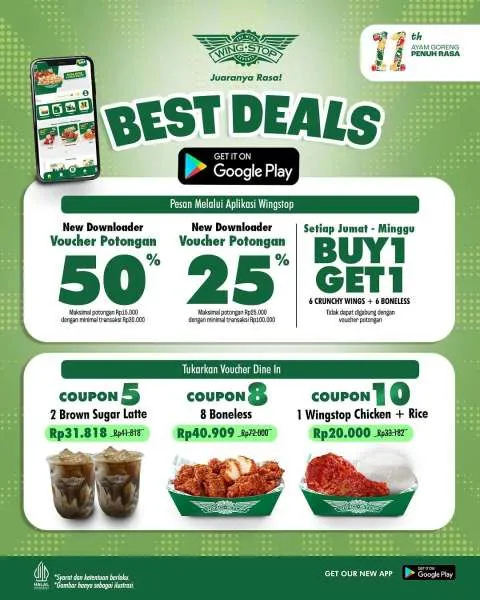 Promo Wingstop GooglePlay