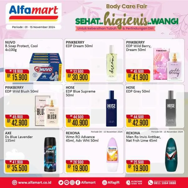 Promo Alfamart Body Care Fair Periode 1-15 November 2024