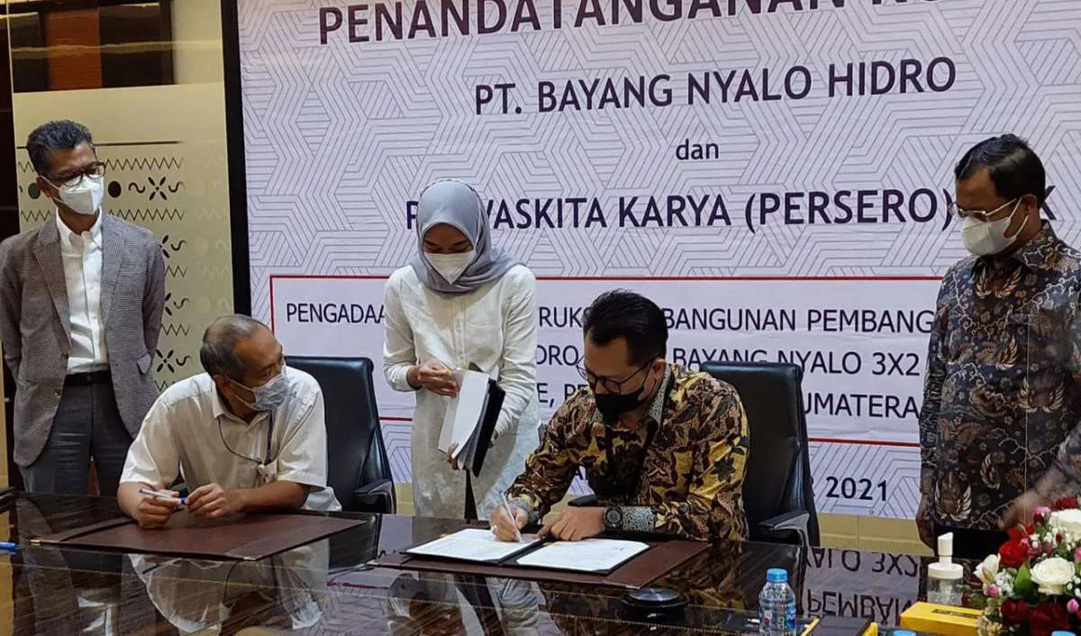 Waskita Karya (WSKT) raih kontrak baru pembangunan PLTM Bayang Nyalo Rp 128 miliar