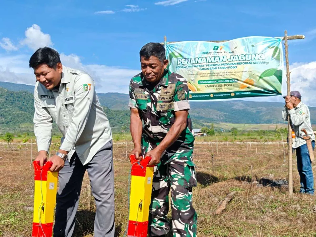 Manfaatkan Lahan di HPL Poso, Badan Bank Tanah Gandeng Masyarakat dan TNI/POLRI