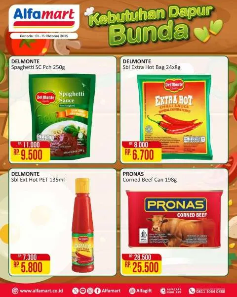 Promo Alfamart Kebutuhan Dapur Periode 1-15 Oktober 2025