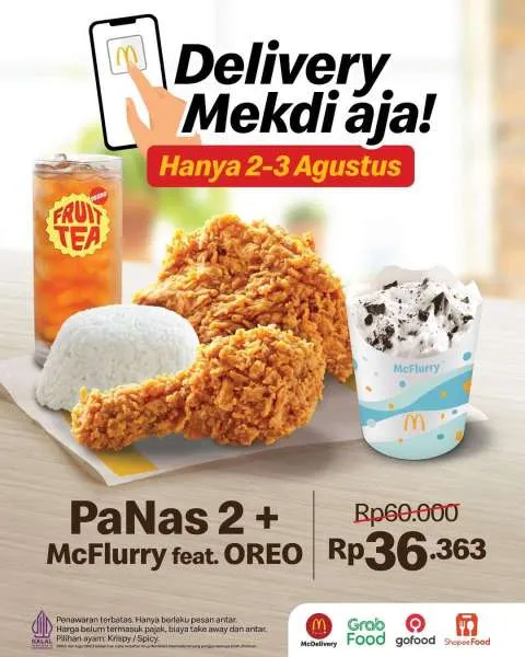 Promo McD Delivery Agustus 2-3 Agustus 2025