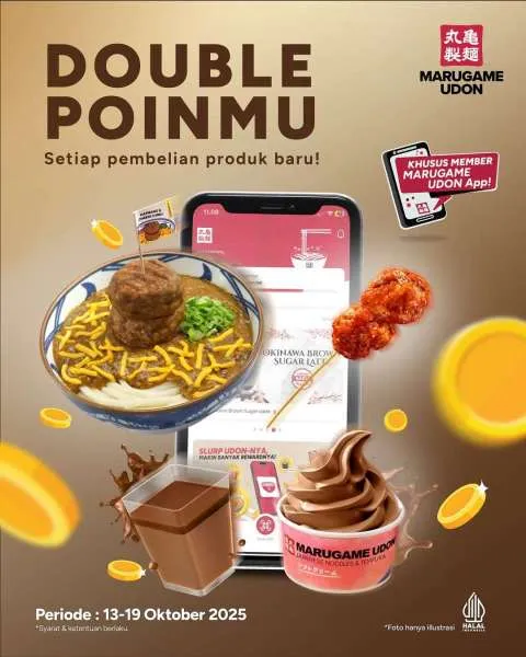 Promo Marugame Udon Menu Baru Double Poin Oktober