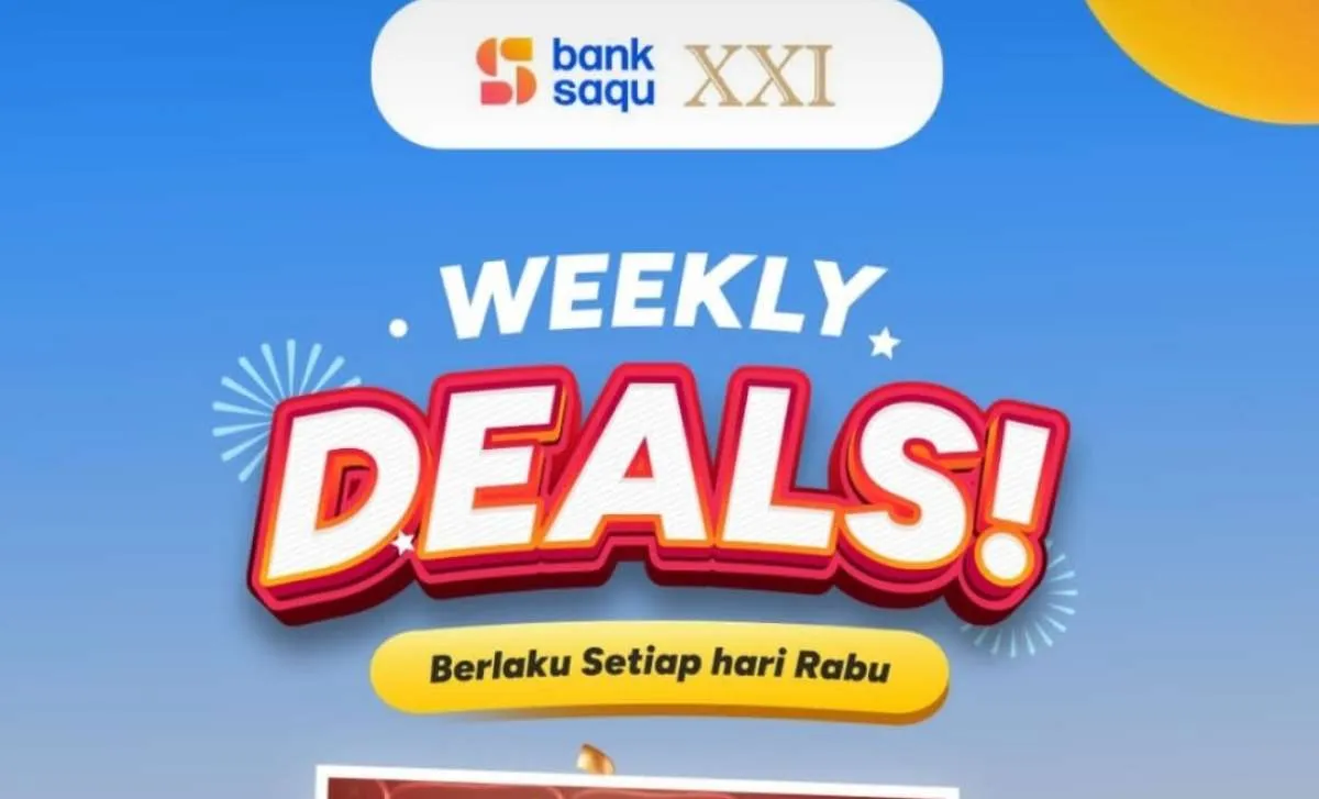 Promo XXI dan Bank Saqu 9 April 2025, Beli 1 Gratis 1 Tiket Nonton Setiap Rabu