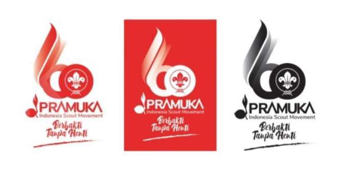 Ini logo Hari Pramuka ke-60 tahun yang dirayakan pada 14 Agustus 2021