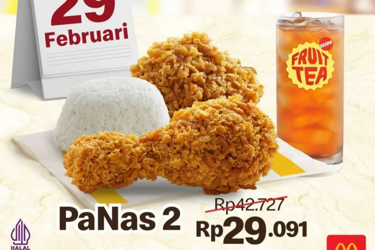 Promo McD Edisi Tahun Kabisat 2024, Beli PaNas 2 Diskon Jadi Rp 29.091