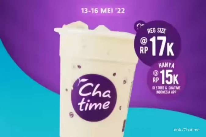 Promo Chatime 13-16 Mei 2022, Brown Rice Genmaicha Milk Tea Rp 15.000