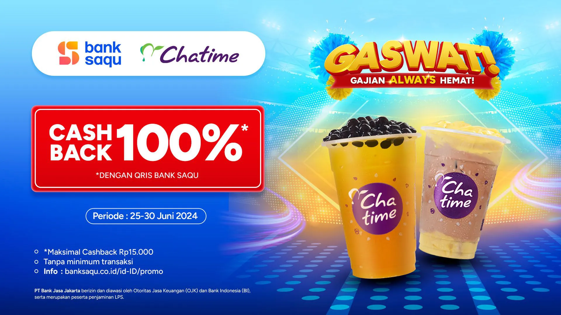 Promo Gaswat Bank Saqu di Chatime