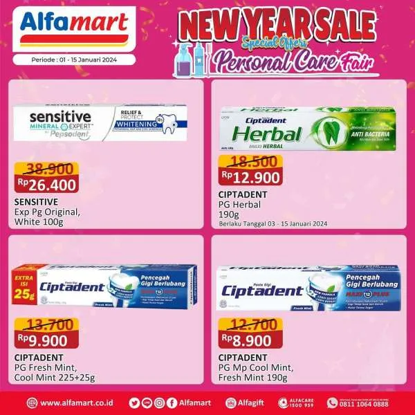 Promo Alfamart Personal Care Fair Periode 1-15 Januari 2024