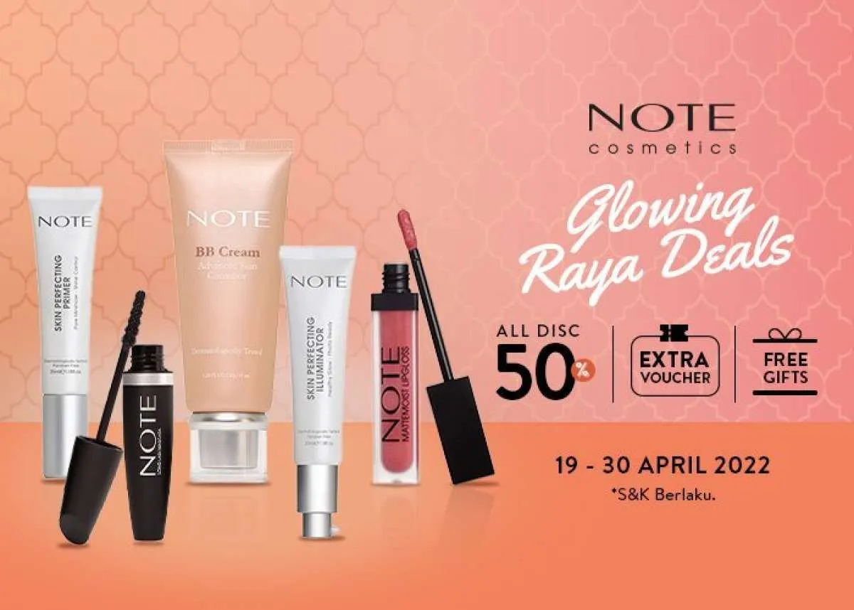 Promo Makeup Note Cosmetics s/d 30 April 2022, Semua Produk Diskon 50%