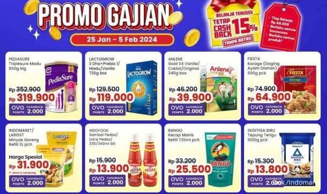 Promo Gajian Indomaret s/d 5 Februari 2024, Minyak Goreng-Popok Harga Spesial Gajian!