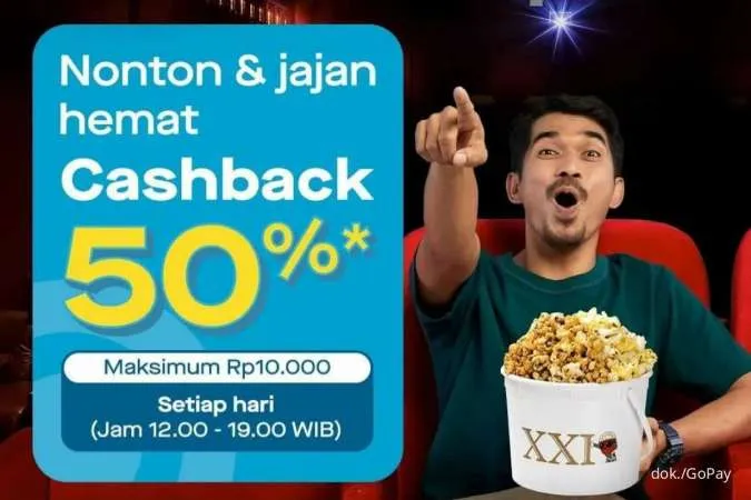 Promo Cashback 50% Nonton Murah di XXI dan Cinemapolis Pakai GoPay