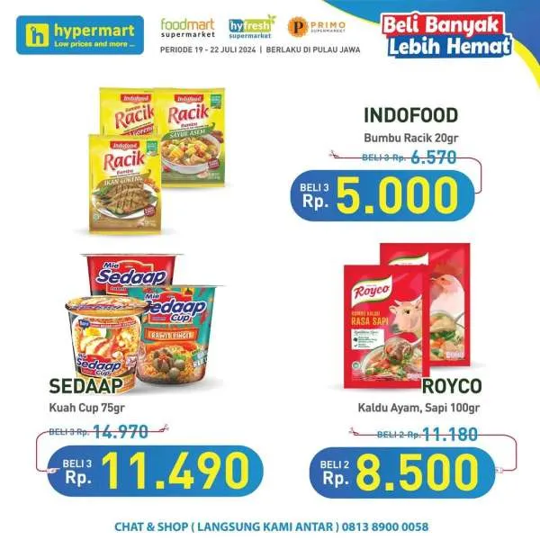 Promo Hypermart Beli Banyak Lebih Hemat Periode 19-22 Juli 2024