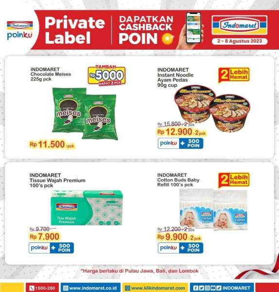 Katalog Harga Promo Indomaret Super Hemat Mingguan 2-8 Agustus 2023