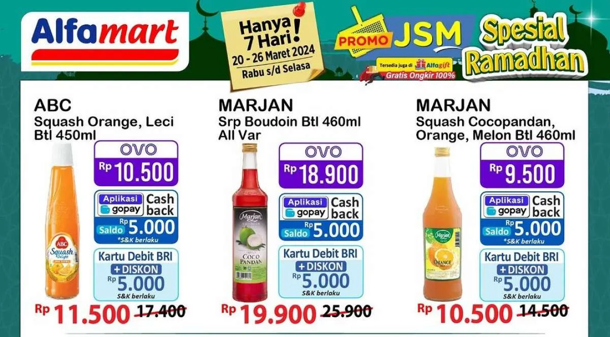 Promo Alfamart Segera Berakhir Hari Ini, Sirup Lebih Murah Harga Spesial Ramadhan
