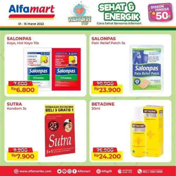 Promo Alfamart Sehat & Energik Periode s/d 15 Maret 2022