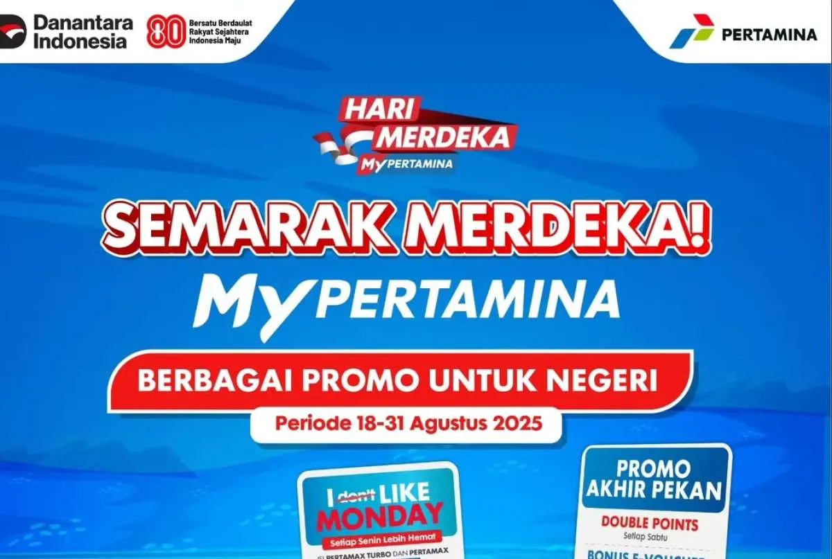 8 Promo Pertamina Spesial HUT ke-80 RI Bulan Agustus 2025, Ada Diskon 45%