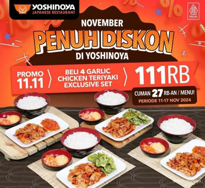 Promo 11.11 Yoshinoya 11-17 November 2024