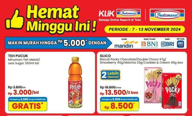 Promo Indomaret Minggu 10 November 2024, Promo Camilan dan Minuman Spesial Weekend