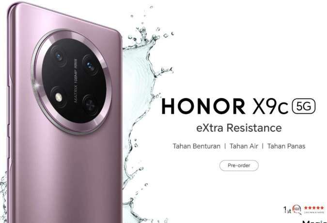 Harga Rp 4,6 Juta, Ini Spesifikasi Honor X9c Indonesia