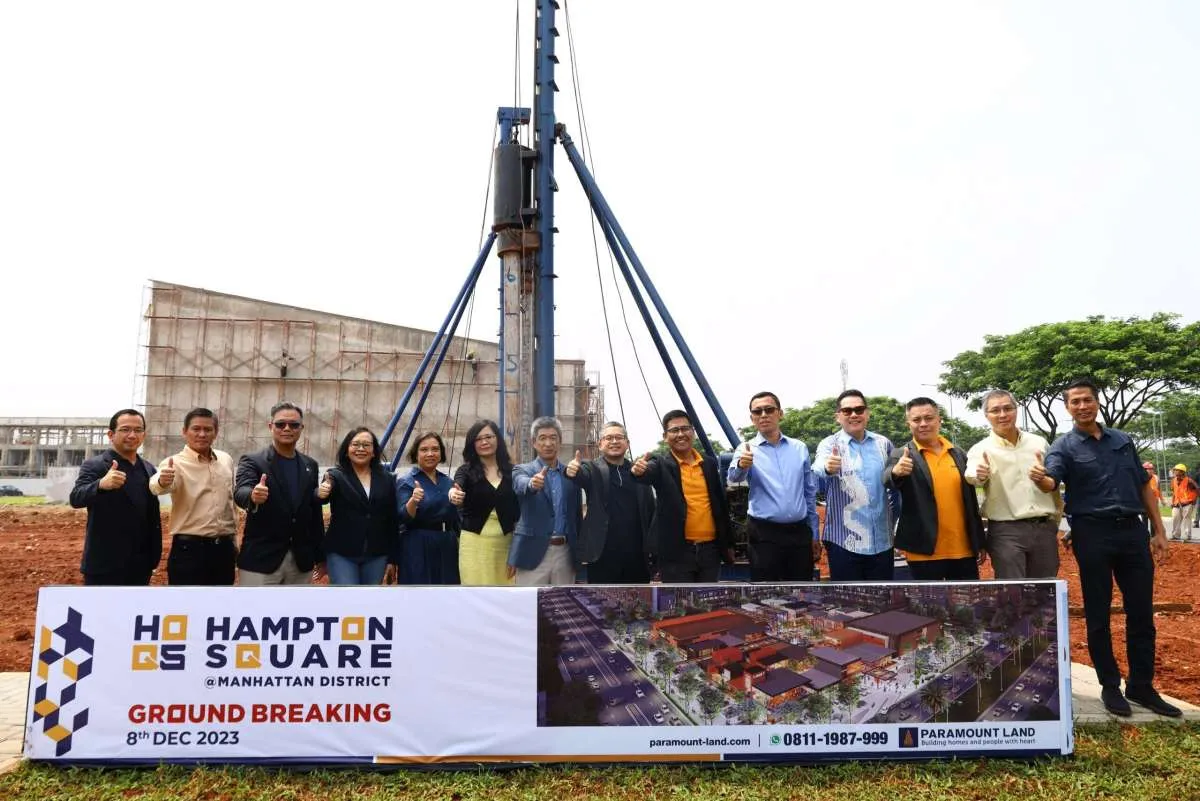 Paramount Land Resmi Memulai Pembangunan Mall Semi Terbuka Hampton Square 
