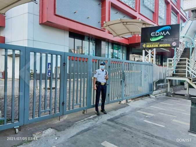 Pertokoan Plaza Kenari Mas kena sanksi penutupan usaha selama PPKM Darurat