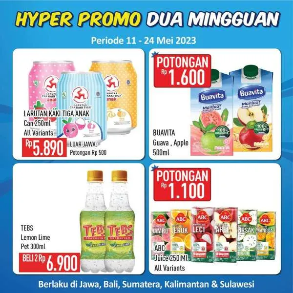 Promo Hypermart Hyper Promo Dua Mingguan Periode 11-24 Mei 2023
