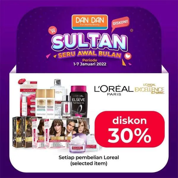 Promo DAN+DAN Sultan (Seru Awal Bulan) 1-7 Januari 2022