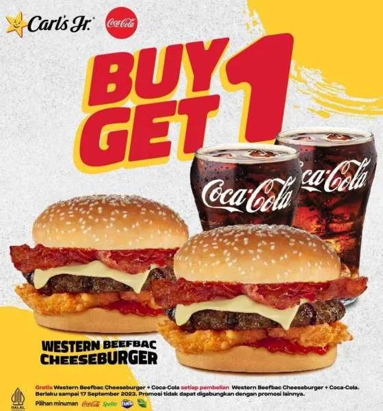 Promo Carls Jr September 2023: Buy 1 Get 1 Free