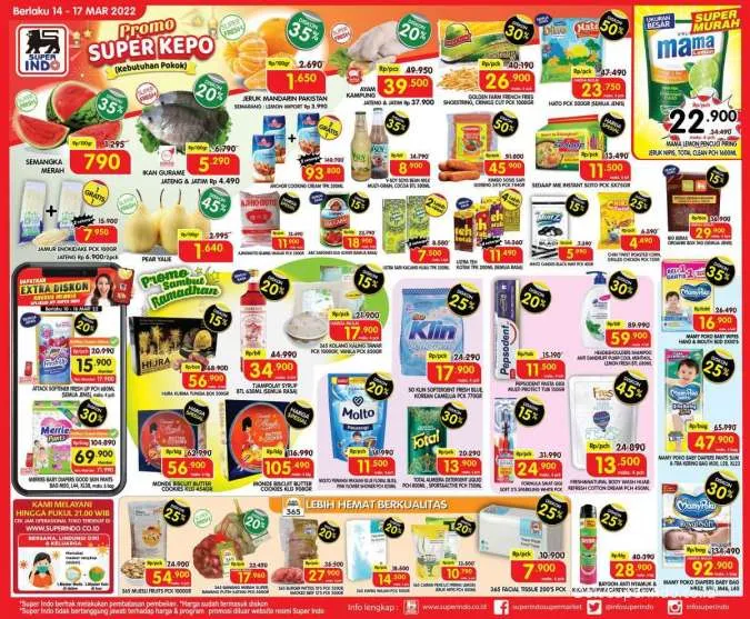 Promo Superindo Terbaru Berlaku 14-17 Maret 2022