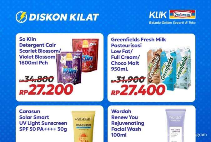 Promo Klik Indomaret Hanya Satu Hari 26 Juni 2025, Ada Deterjen So Klin Lebih Murah