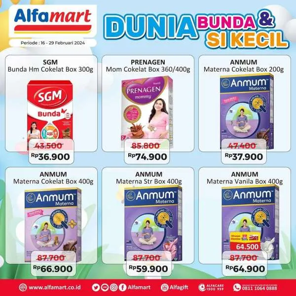 Promo Alfamart Dunia Bunda & Si Kecil Periode 16-29 Februari 2024