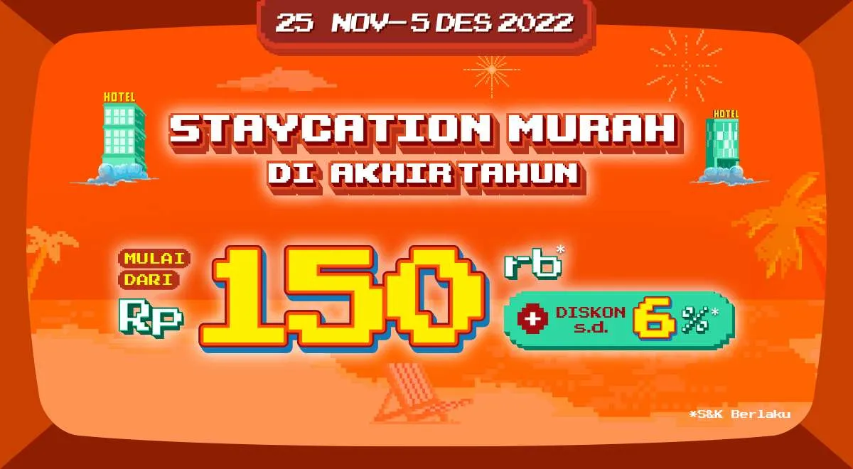 Promo PegiPegi PAS hingga 5 Desember 2022, Hotel Mulai Rp 150.000 & Diskon 6%
