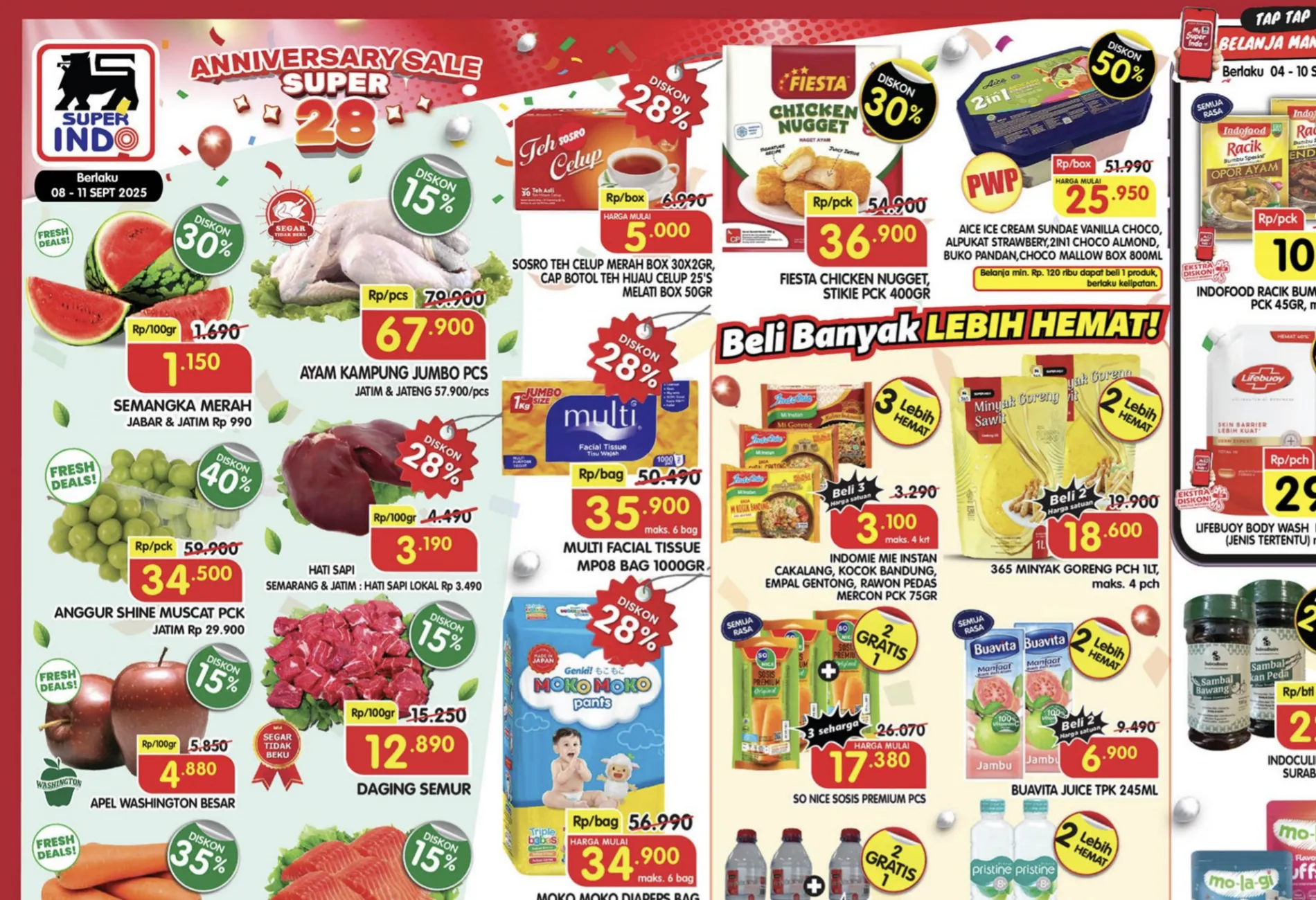 Promo Superindo Weekday Periode 8-11 September 2025