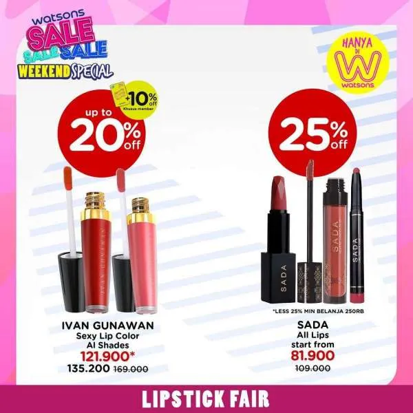 Promo Watsons Weekend Special Periode 7-10 April 2022