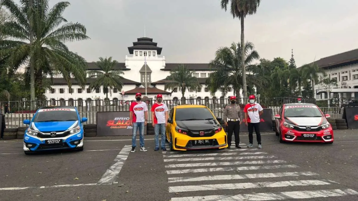 Honda Gelar Putaran Kedua Brio Slalom Challenge 2022 di Kota Bandung