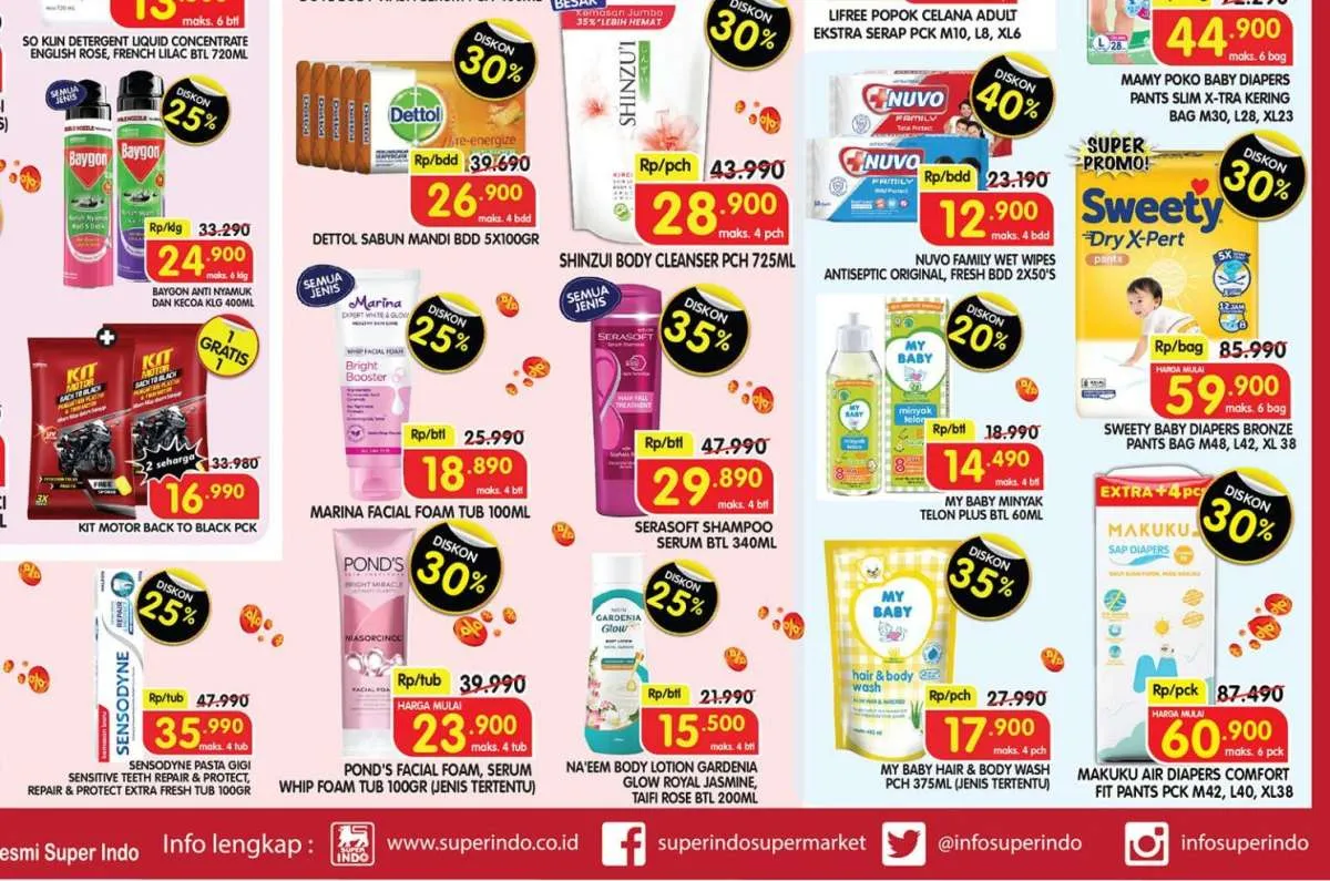 Promo Superindo Weekday 15 Mei 2025, Sweety dan Makuku Diskon 30% Akan Berakhir