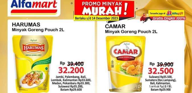 Promo Alfamart Terbaru Minyak Goreng Murah 12 Desember 2023, Berakhir 2 Hari Lagi