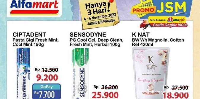 Promo JSM Alfamart Hari Ini 5 November 2022, Gratis Ongkir Melalui Alfagift