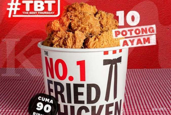 Spesial Promo 11.11 KFC! The Best Thursday TBT Dapat 10 Ayam Hanya Rp 90.000