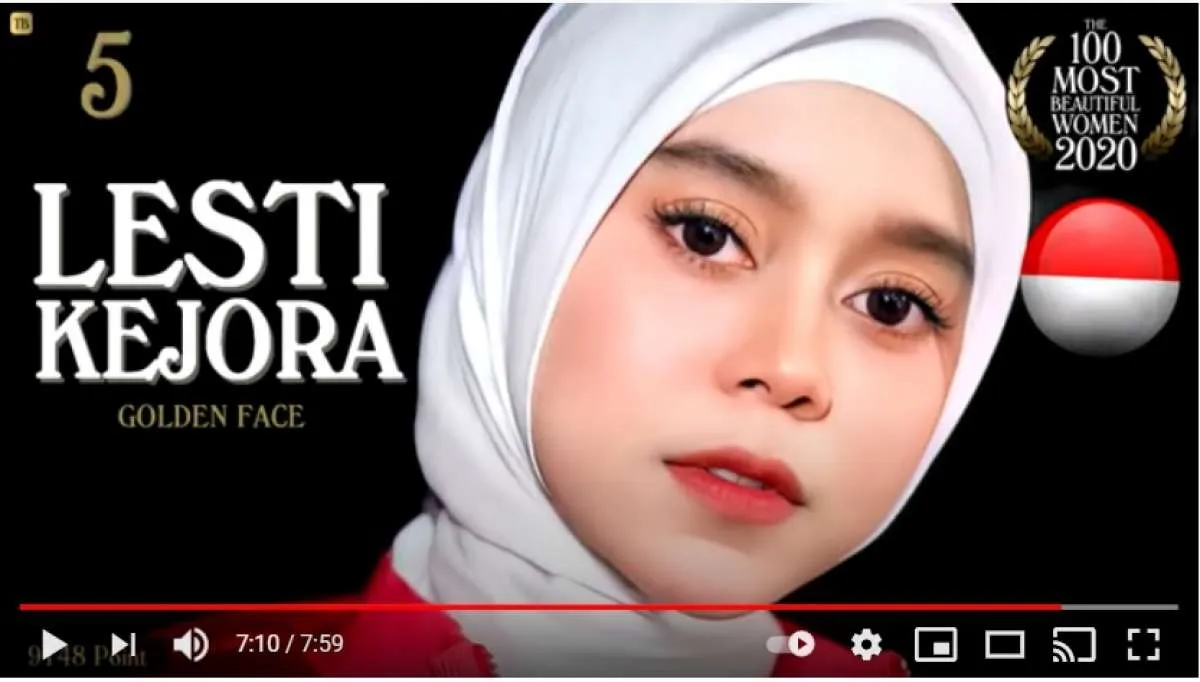 Top Beauty World bela Lesti Kejora di peringkat 5 wanita tercantik di dunia