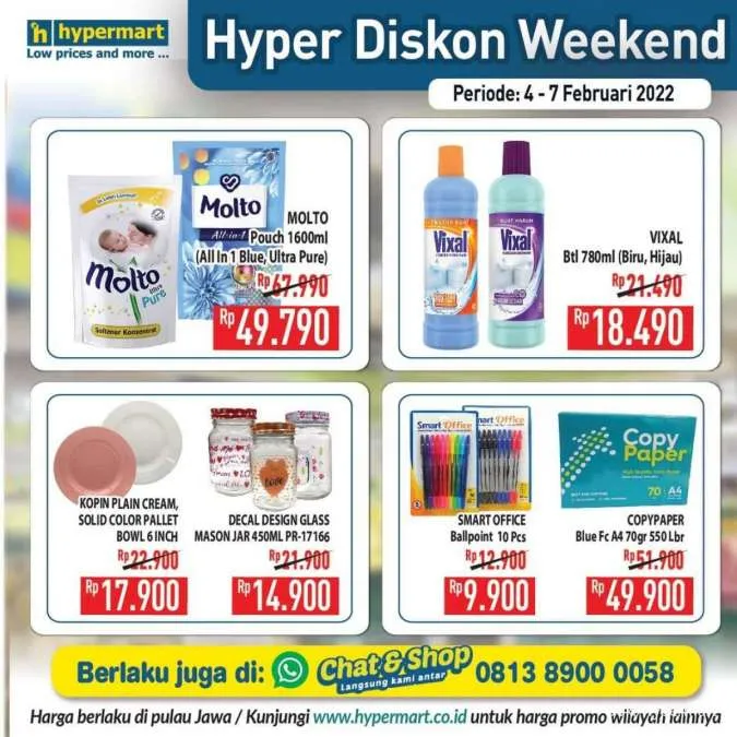 Promo Hypermart Hyper Diskon Weekend Periode 4-7 Februari 2022