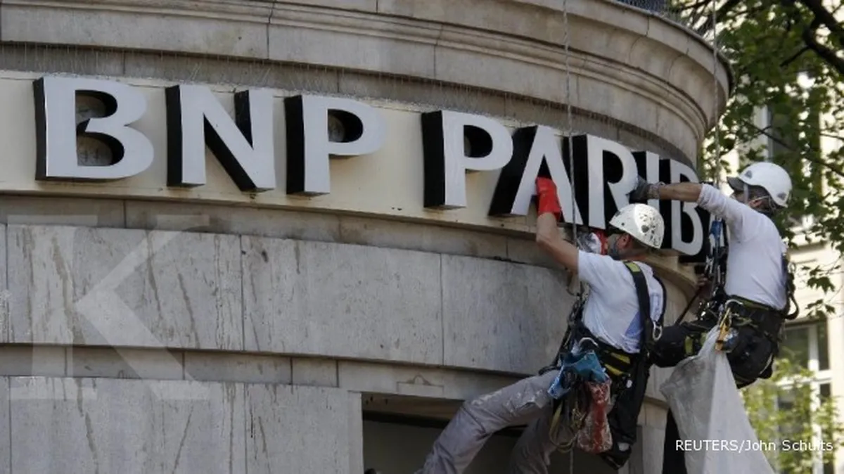 Laba BNP Paribas Merosot di kuartal terakhir 2012