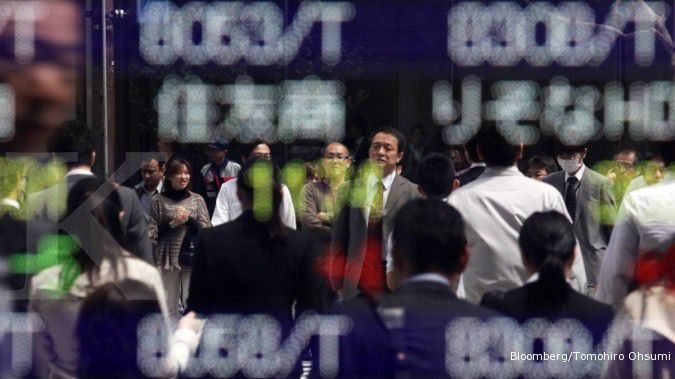 Investor Asia melakukan aksi jual saham